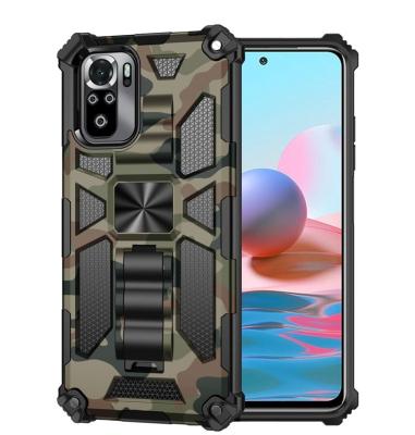 China Shockproof For Xiaomi Redmi Note 10 pro 10s POCO X3 NFG Max Hard Plastic PC Ring Camouflage Magnetic Phone Case Cover for sale