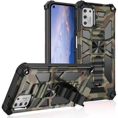 China Shockproof For Moto G Stylus Gaming Power G30 G30 Plus Hard Cover Ring Camouflage Magnetic Phone Case Hard Plastic PC TPU G100 2021 for sale