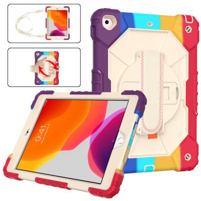 China Perfect Protection Rugged Kids Case For iPad 10.2 Advance 2019/2020/2021 Inch Shockproof Cover 7th/8th/9th Gen With Pencil Holder Hand Strap for sale