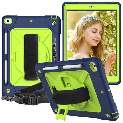 China Perfect Protection For iPad 10.2 2019/2020 Case With Pencil Holder Silicon Stand Hand Strap Rugged Tablet Cover For iPad 10.2 7th/8th Gen for sale