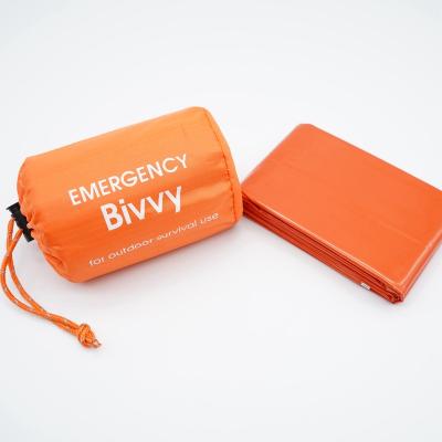 China Envelope Type Mylar Emergency Sleeping Bag Waterproof Emergency Orange Bivvy With CE And ISO For Outdoor for sale