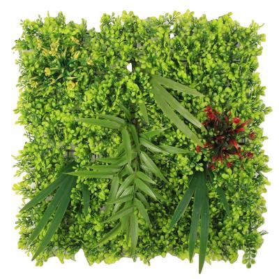 China Minimalist High Quality UV Proof Wall Boxwood Grass Greenery Greenery Garden Vertical Hedge Panels for sale