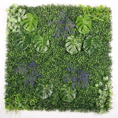 China Minimalist Artificial Green Plant Wall Panel Decor Artificial Green Grass Living Wall for sale