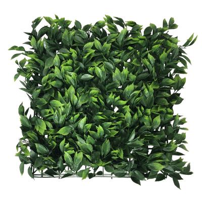 China Wholesale Minimalist Hanging Foliage Boxwood Hedge Wall Fake Plant Artificial Green Grass Wall For Garden Decoration for sale