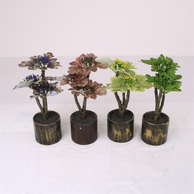 China Minimalist Wholesale Plants Small Indoor Artificial Bonsai Plant for sale