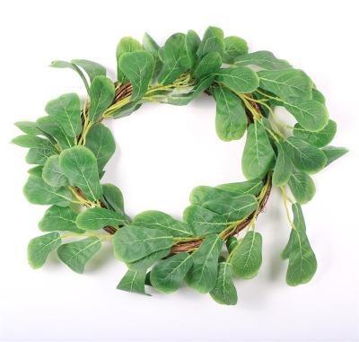 China OEM CLASSIC Plant Flower For Funeral Decoration Artificial Hanging Flowers Plants Wreath for sale