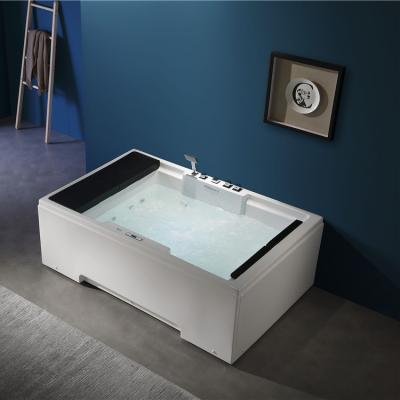 China Waterfall Bathtub Whirlpool Bathtub Color Light Fan Jets Hot Tub Spa Spa Indoor Whirlpool Massage Bathtub for sale