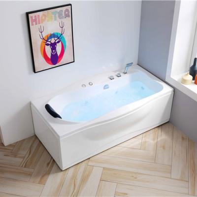 China Rectangular Whirlpool Bathtub Jet Tub Waterfall Bathtub Hydromassage Color Massage for sale