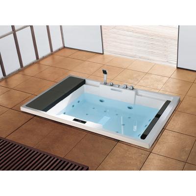 China Waterfall Bathtub Whirlpool Bathtub Embedded Whirlpool Spa Bathtub Massage Bathtub for sale