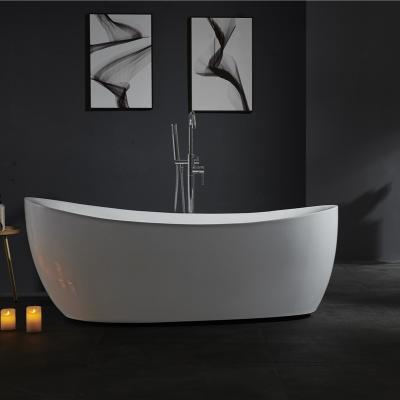 China 2021 ANAQ Modern Design Oval Shape Freestanding Bath Room Nice Price Bathtub With Soak Function for sale