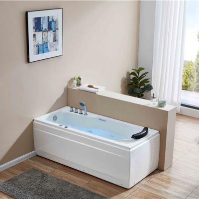 China Waterfall Bathtub ANAQ Promotion Jets Whirlpool 1700 Hydraulic Massage Bathtub With Sprinkler for sale