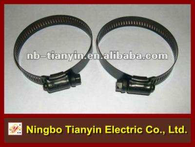 China OEM Black Painted Hose Clamp for sale