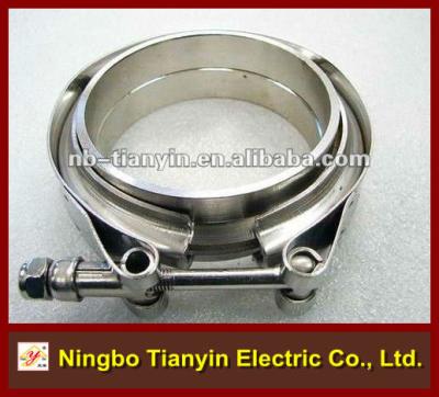 China Pipe Flange Stainless Steel V-BAND PIPE CLAMP for sale