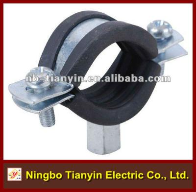 China Hose Clamp Pipe Collar And Hoop With Rubber for sale