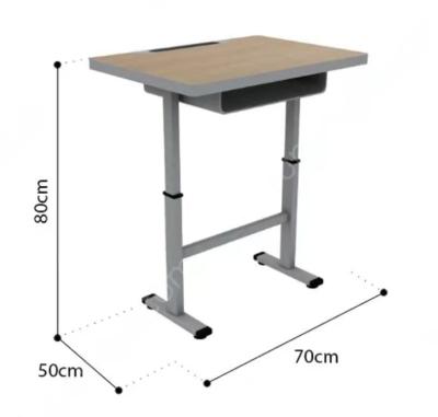 China Factory Price Comfortable Extendable School Furniture Primary Single Desk With Chair for sale