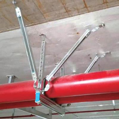 China Anodized Aluminum Seismic Brace For Pipe Bolted Bracket For Seismic Protection for sale