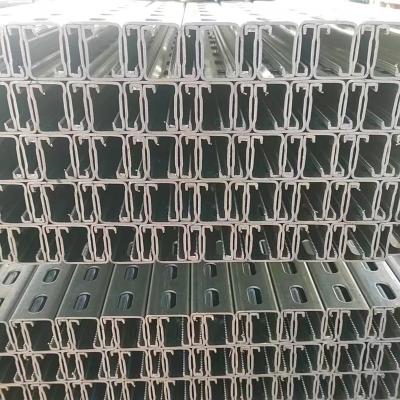 China 40-275g/M2 Galvanized Unistrut Steel With Customizable Length for sale