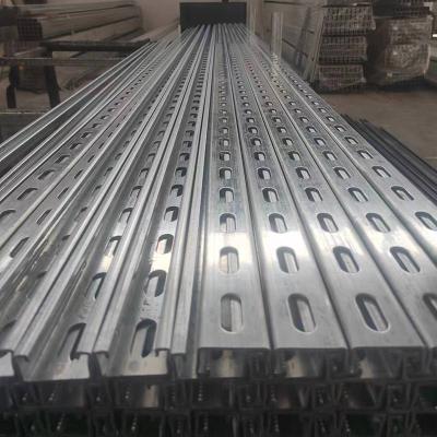 China Hot Dipped Galvanized Unistrut Steel Sections Q195-Q345 With Various Sizes Galvanised Unistrut for sale