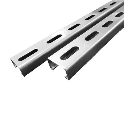 China Customizable Lightweight Aluminium Slotted Channel C Shaped Section for sale