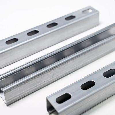 China Sturdy Rust Resistant Galvanized Unistrut Channel Lightweight 1-3mm Thickness for sale