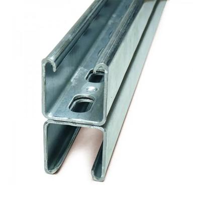 China Lightweight Anodized Aluminum Unistrut Channel C Shaped Steel For Unwavering Durability for sale