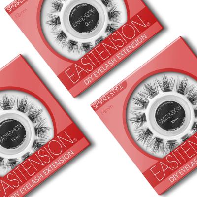 China 2022 NEW DIY Lash Extension Eyelashes Handmade High Quality Real 3D DIY Private Label 100% Super Flexible Eyelashes for sale