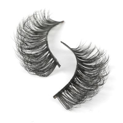 China 3d Volume Faux Mink Lashes Mimic Mink Strip Lashes Volume Dramatic Attractive for sale