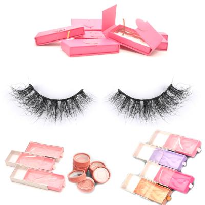 China Best Selling Long Low Price Natural Good Quality Mink Strip Eyelashes for sale