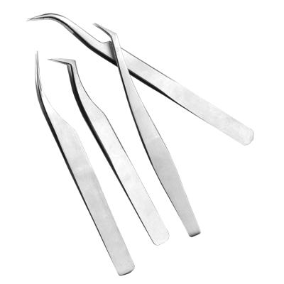 China High quality stainless steel eyelash extension tweezers directly and loop used for stainless eyelash extension eyelash extension tweezers for sale