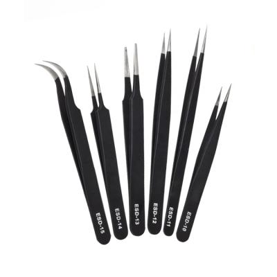 China High quality stainless steel eyelash extension tweezers directly and loop used for stainless eyelash extension eyelash extension tweezers for sale