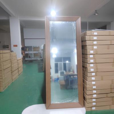 China Modern Large Standing Wood Framed Integral Mirrors Wood Framed Dressing OEM For Hotel for sale