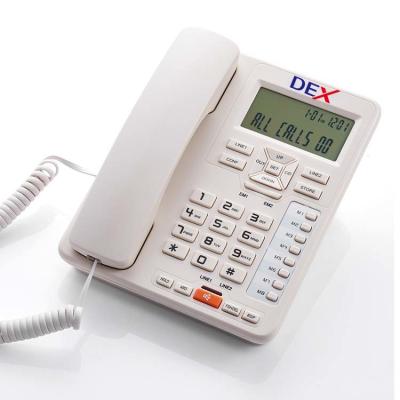 China DEX Telephone Corded Telephone for Office Home Hotel Telephone Best Quality Wall Mounted Custom Functions DTMF/FSK OEM ODM Te koop