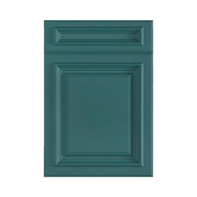 China Modern Green Brown Rustic White Interior Primed MDF Sideboard Molded PVC Sheet Face Mounted Door Customized Color and Size for sale