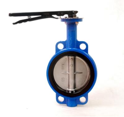 China CE PN10/16 General Certificate Cast Iron Wafer Or Ductile Type Butterfly Valve Hook Price List for sale