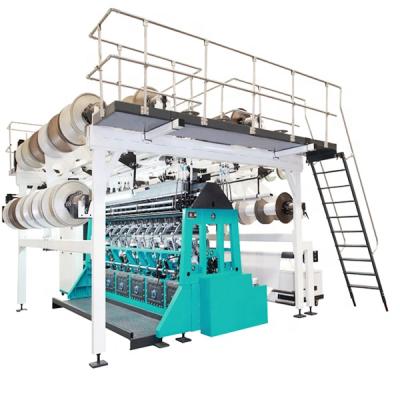 China Seamless Warp Garment Fabric Sports Use Bar Warp Fabric Knitting Machine Double Needle Knitting Machine for sale