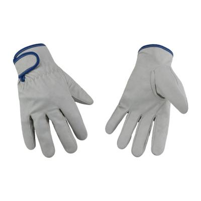 China Luqi ODM ODM Large Size Work Gloves Pigskin Leather Garden Construction Cut Resistant Gloves for sale