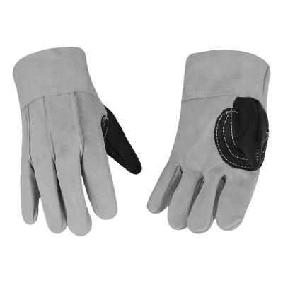 China OEM Working Gloves Safety Hand Welding Leather Work Gloves Heavy Duty Mechanical Work for sale