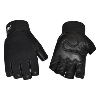 China Auto Racing Leather Product Motorcycle Handschuhe Motocross OEM Half Finger Half Finger Motorcycle Gloves for sale