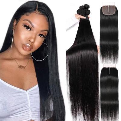 China Silky Straight Wave Raw Human Hair 4x4 Lace Closure Swiss Seller, Cheap Unprocessed Virgin Brazilian Hair Extensions Bundles With Lace Headband for sale