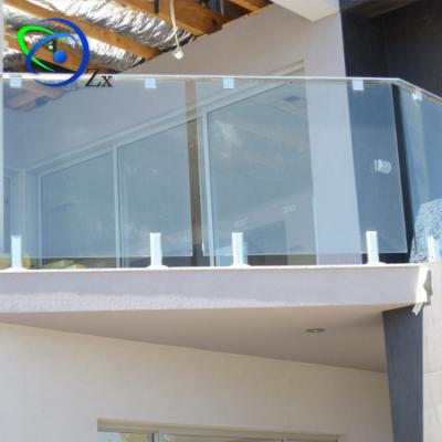 China Modern Easy Installation Customized Height Deck Stainless Steel Balcony Frameless Glass Railing Systems for sale