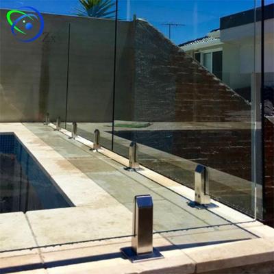 China balcony/pool barrier/balustrade/modern glass fence/frameless glass rail systems for sale