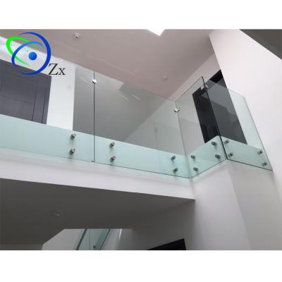 China Frameless Tempered Glass Toughened Glass Balustrade/Staircase Balcony Balustrade Super Clear Laminated Glass for sale