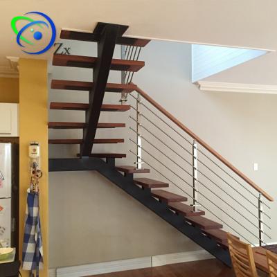 China Fashion To Finish High Quality Outdoor Mirror Staircase Attic Indoor Structure Modern Steel Stairs for sale