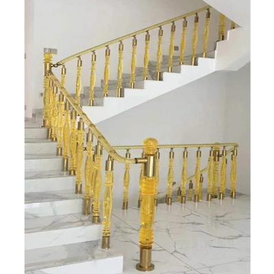 China Manufacture modern cheap price bubble factory source post crystal acrylic column pillar for stair handrail handrail barrier platform for sale