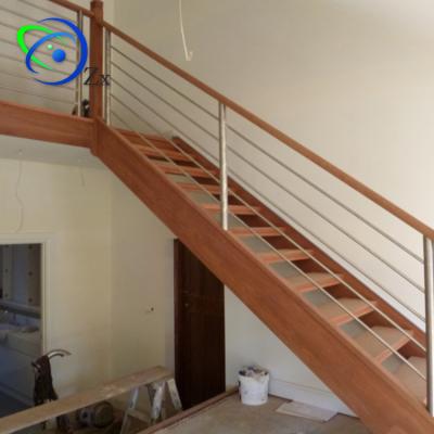 China Indoor High Quality Easy Diy Install Frameless Stainless Steel Staircase Glass Landing Railing for sale