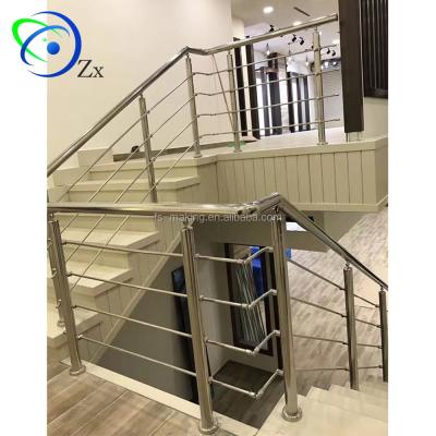 China Modern stainless steel railing design for stair railings / outdoor balcony railing stainless steel railing post for sale