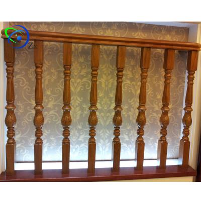 China Nice Traditional Design Railings / Timber Timber Railing For Indoor Stairs for sale