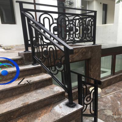 China Exterior Iron/Stainless Steel/Aluminum/Copper Galvanized Mild Steel Iron Railings With Special Aluminum/External Carbon Steel Designs Balcony Railings for sale