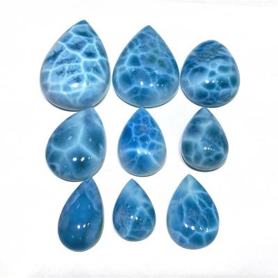 China For Jewelry Larimar Making Matched Pear And Teardrop Drop Cabochon Gemstone For Jewelry for sale