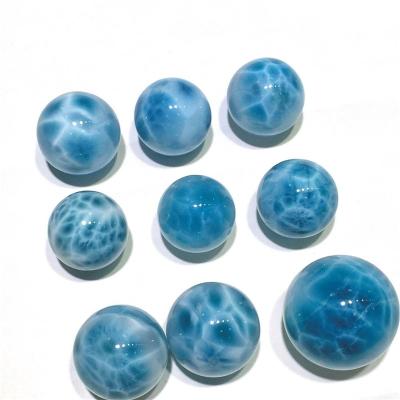 China For Jewelry Making Natural Larimar Cabochon Ball Shape For Gemstone And Jewelry Design for sale